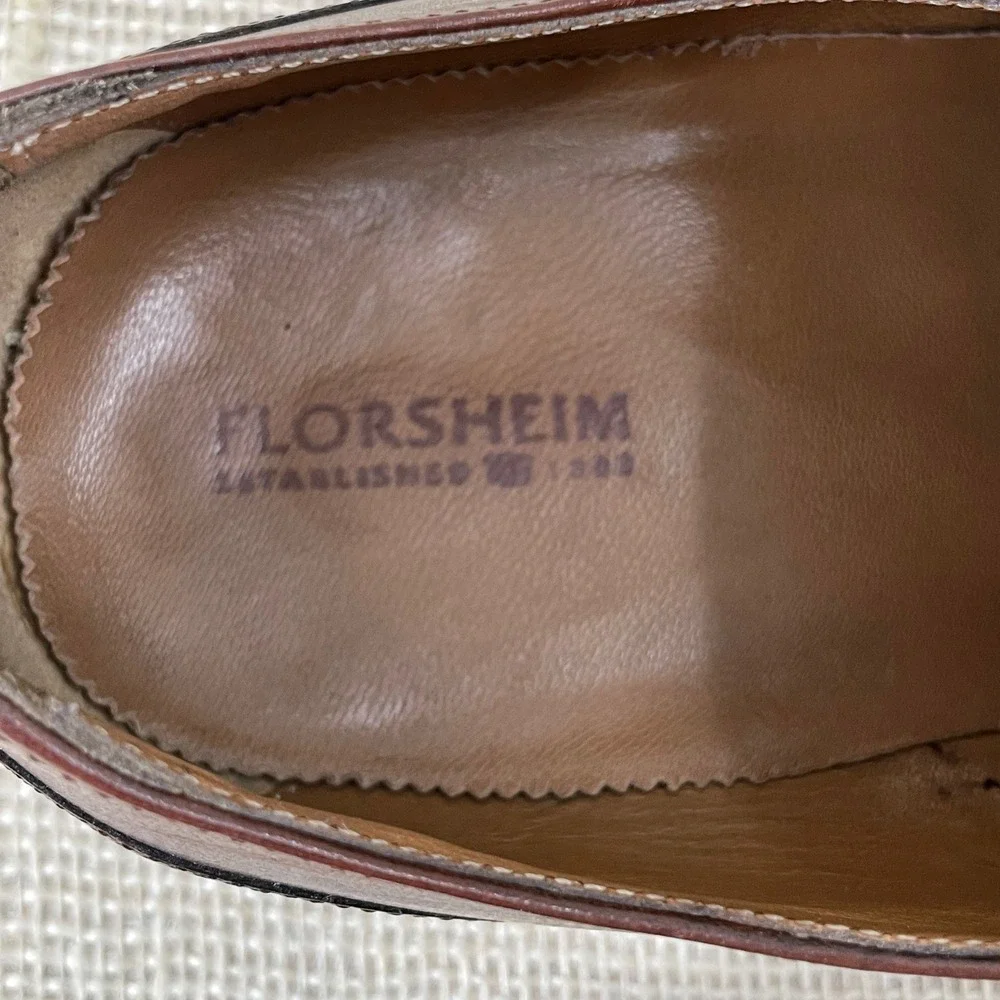Florsheim Mens Brown Leather Cap Toe Derby Dress‎ Shoes 13159-208 Size 13 D